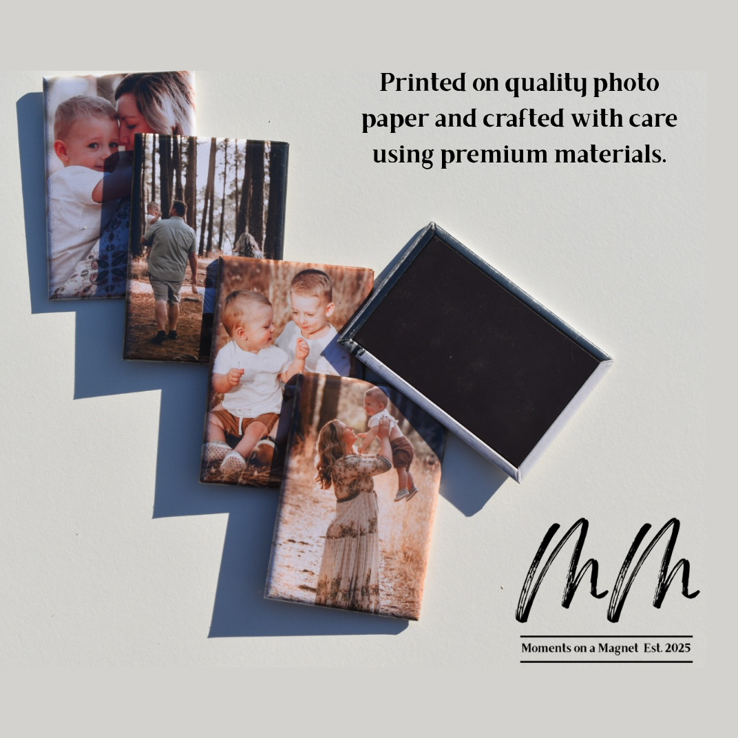 Custom 80x50mm photo magnet – Moments on a Magnet