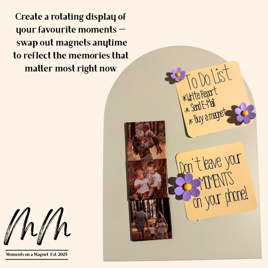 Large Freestanding Display Board (28cm x 20cm) | Moments on a Magnet
