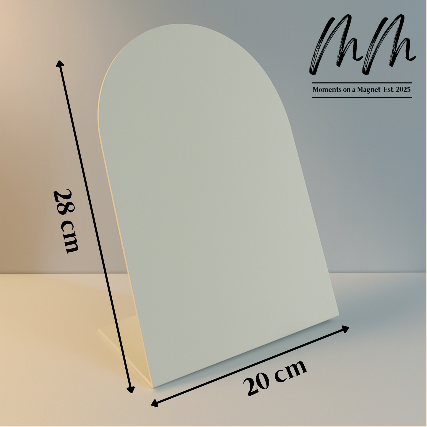 Large Freestanding Display Board (28cm x 20cm) | Moments on a Magnet
