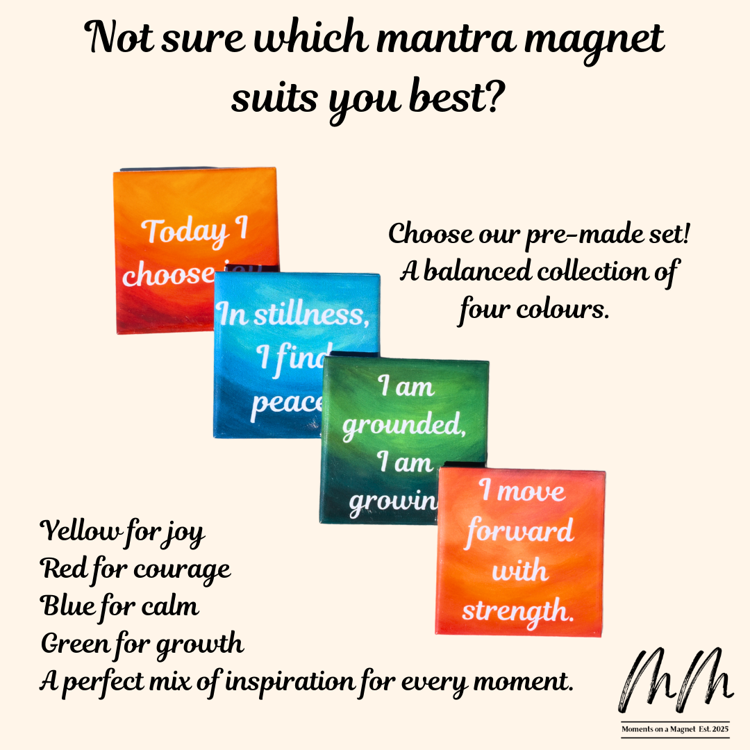 Mantra Magnets | (50mm x 50 mm) | Moments on a Magnet