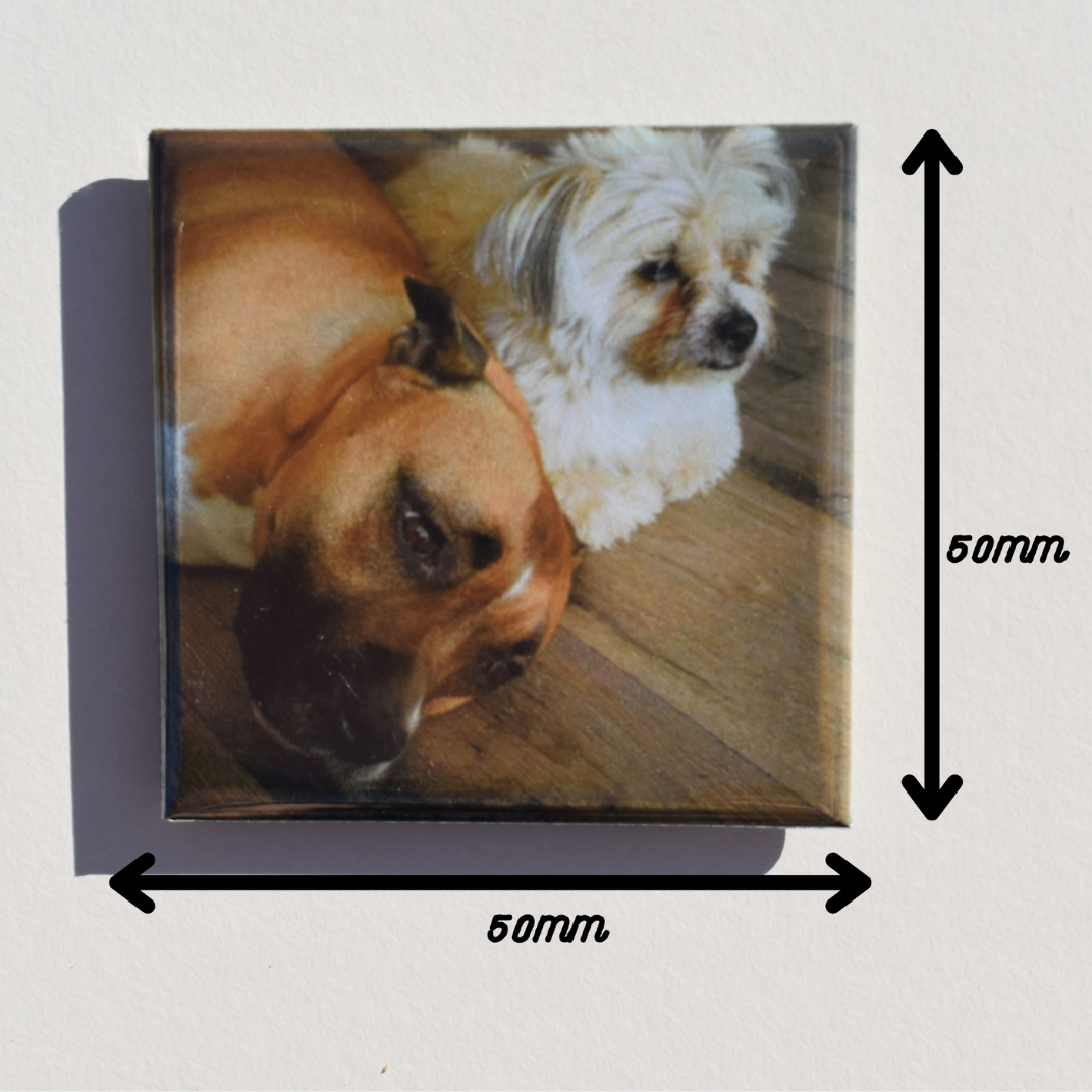 Custom 50x50mm photo magnet – Moments on a Magnet