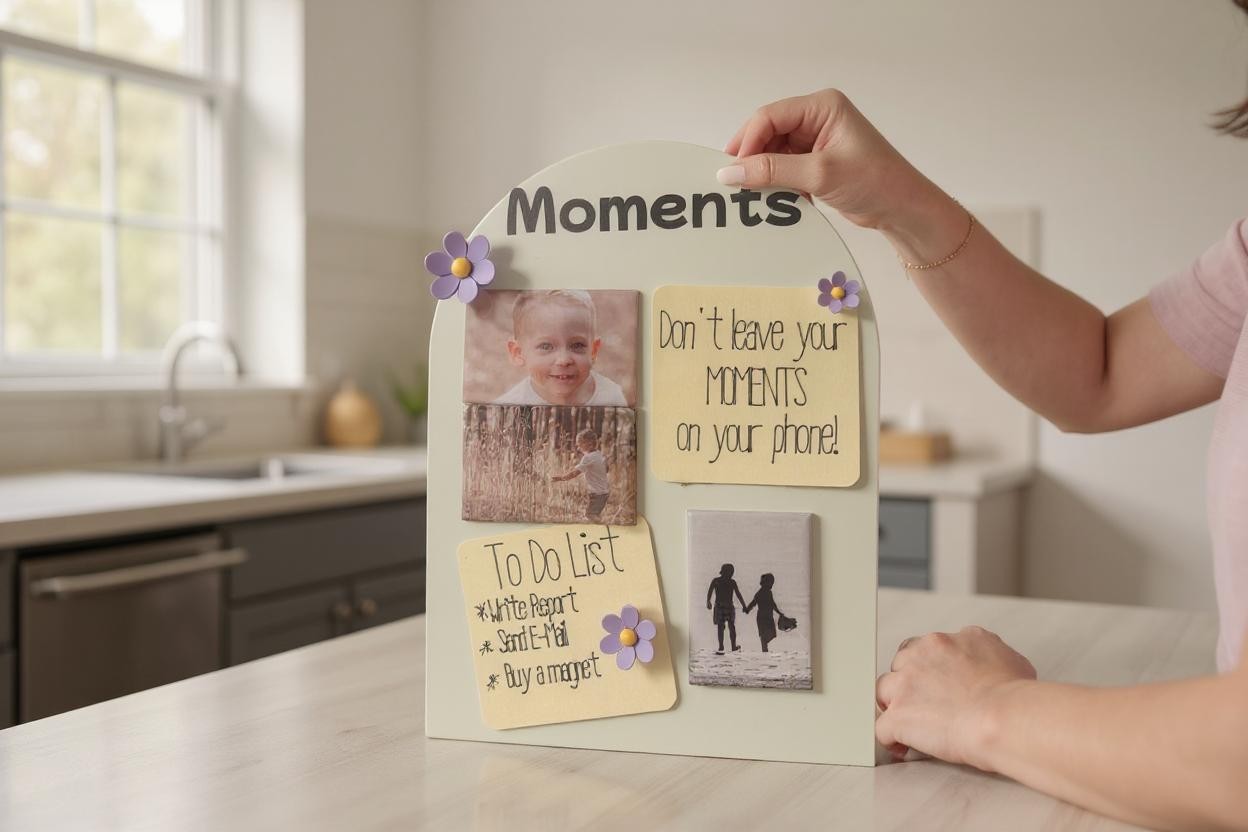 Large Freestanding Display Board (28cm x 20cm) | Moments on a Magnet