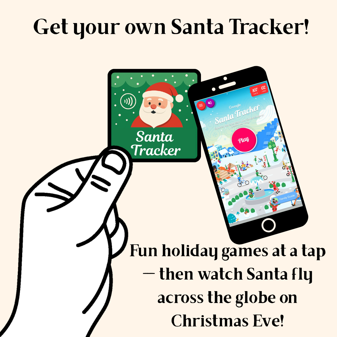Santa Tracker Magnet | Ornament (50mm x 50mm) | Moments on a Magnet
