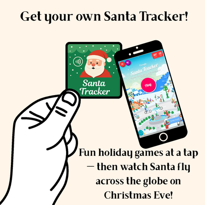Santa Tracker Magnet | Ornament (50mm x 50mm) | Moments on a Magnet