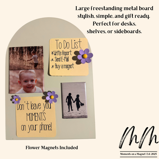 Large Freestanding Display Board (28cm x 20cm) | Moments on a Magnet