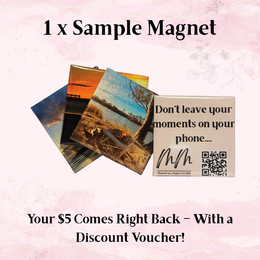 1 Sample Magnet (50mm x 50mm) | Moments on a Magnet