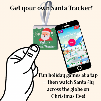 Santa Tracker Magnet | Ornament (50mm x 50mm) | Moments on a Magnet