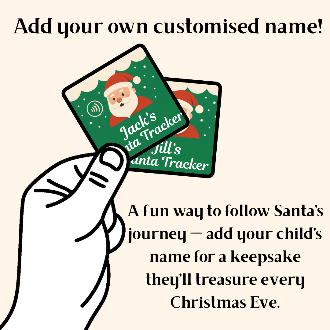 Santa Tracker Magnet | Ornament (50mm x 50mm) | Moments on a Magnet