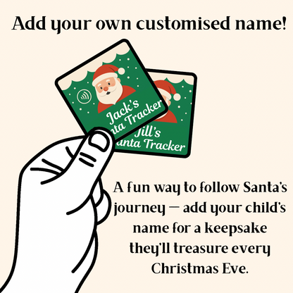 Santa Tracker Magnet | Ornament (50mm x 50mm) | Moments on a Magnet