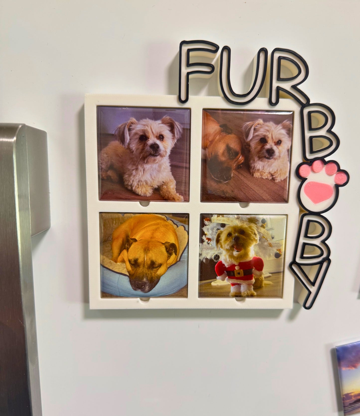 Pet Photo Magnet Frame – Freestanding & Magnetic Display