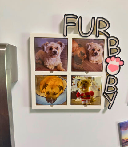 Pet Photo Magnet Frame – Freestanding & Magnetic Display